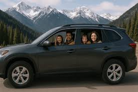 family in the car
